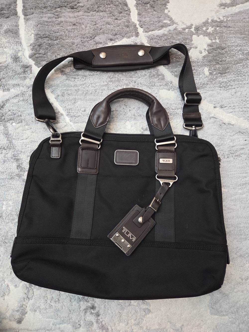 Tumi Black & Brown Laptop Bag